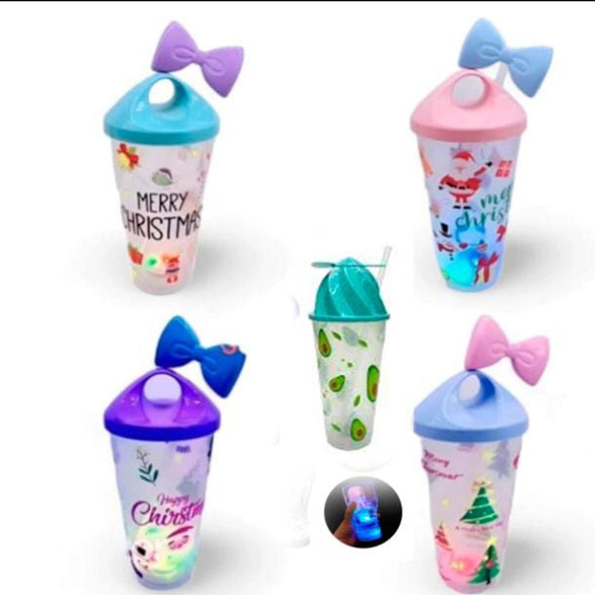 GENERICO - Pack x3 tomatodo  luminoso led en la base