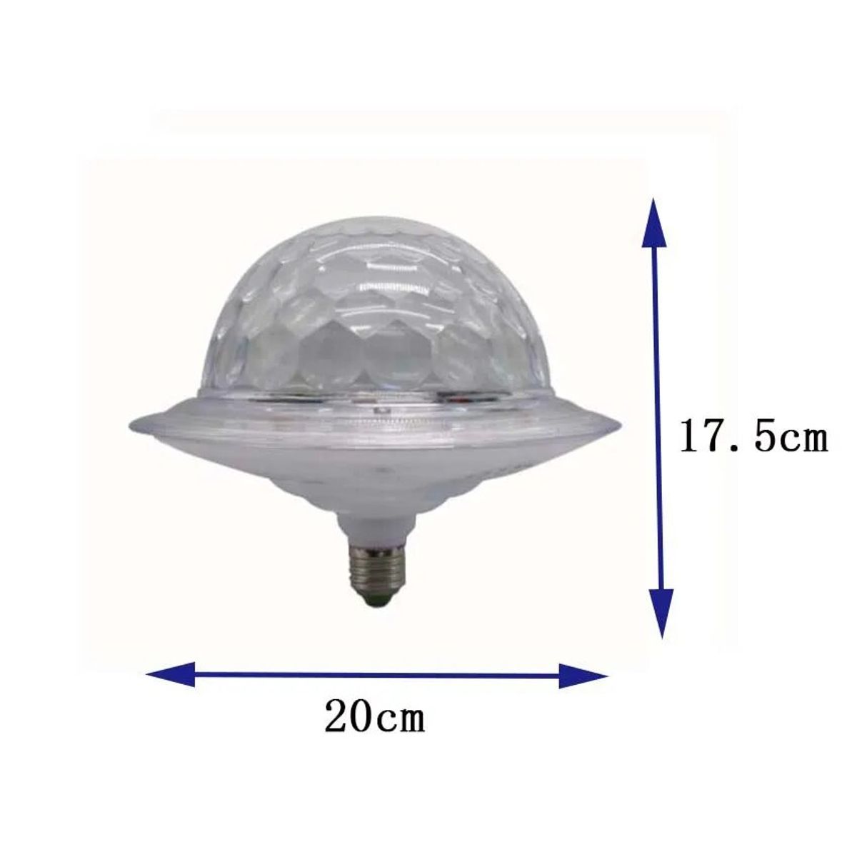GENERICO - BOLA DISCOTECA SICODELICA   PARLANTE AUTO RITMICO E27