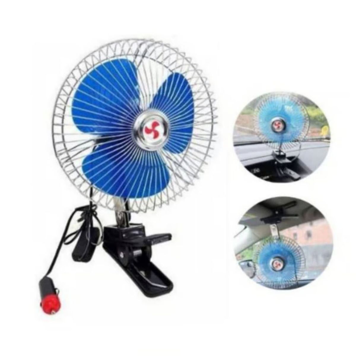 GENERICO - VENTILADOR DE CARRO TIPO CLIP DC 12V