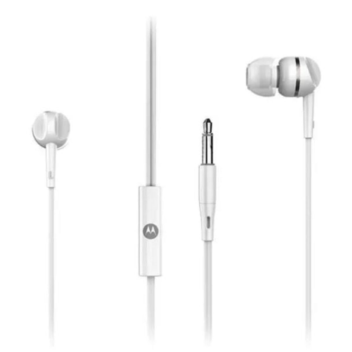 MOTOROLA - AUDÍFONOS MOTOROLA EARBUDS 105 MICRÓFONO INCORPORADO / blanco