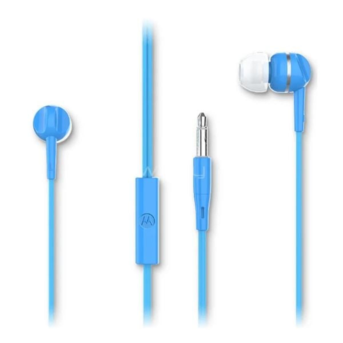MOTOROLA - AUDÍFONOS MOTOROLA EARBUDS 105 MICRÓFONO INCORPORADO / azul