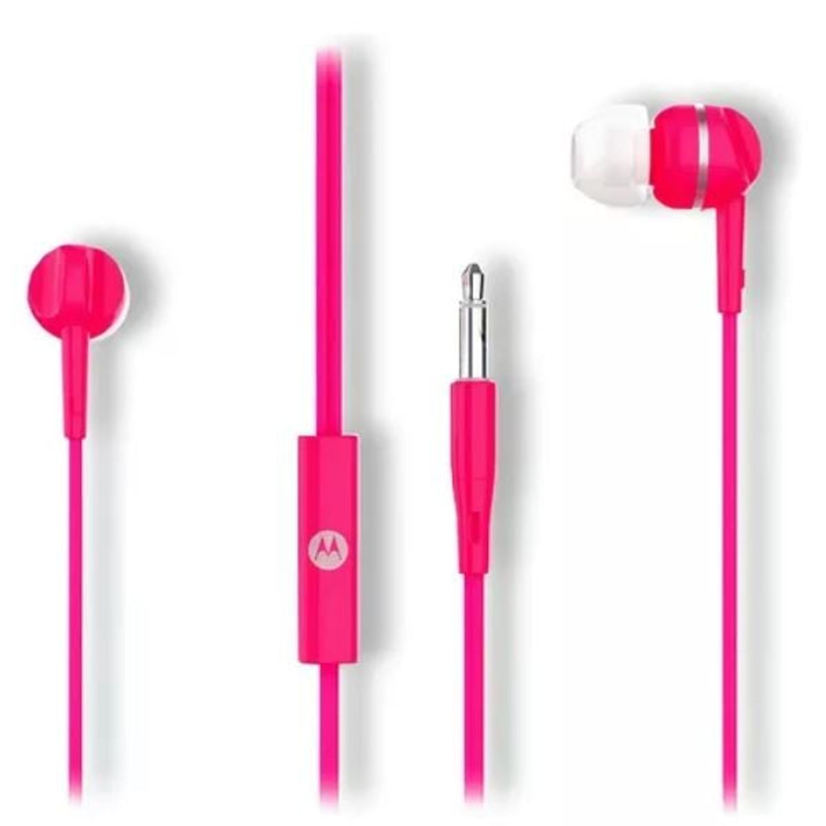 MOTOROLA - AUDÍFONOS MOTOROLA EARBUDS 105 MICRÓFONO INCORPORADO / Rosado