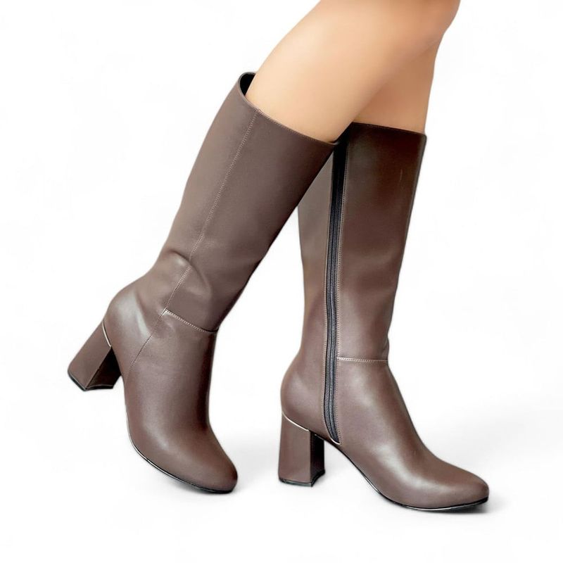 GENERICO - Bota Alta Estilizada Con Silueta Clásica 2035L-75 Color Marron