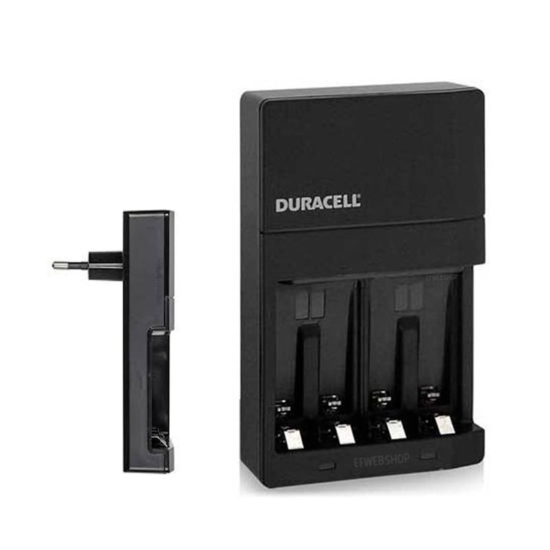 DURACELL - Cargador Duracell mas 4 Pilas recargables AA 2500mAh