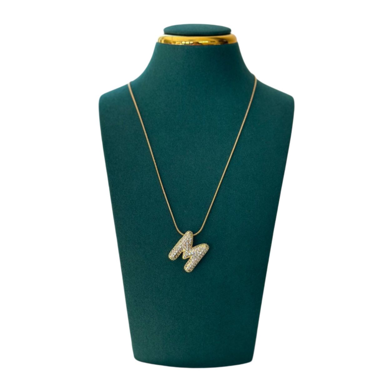 GENERICO - Collar con dije - Inicial M Dorado - XUP