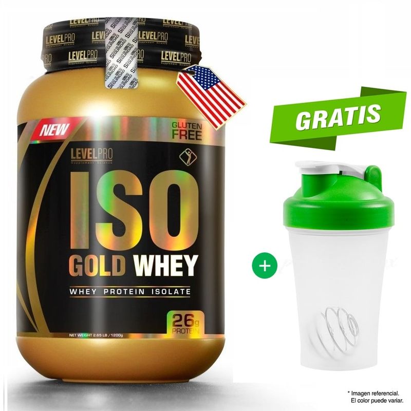 UNIVERSE NUTRITION - Proteína Level Pro Iso Gold Whey 1.1 kg Chocolate + Shaker