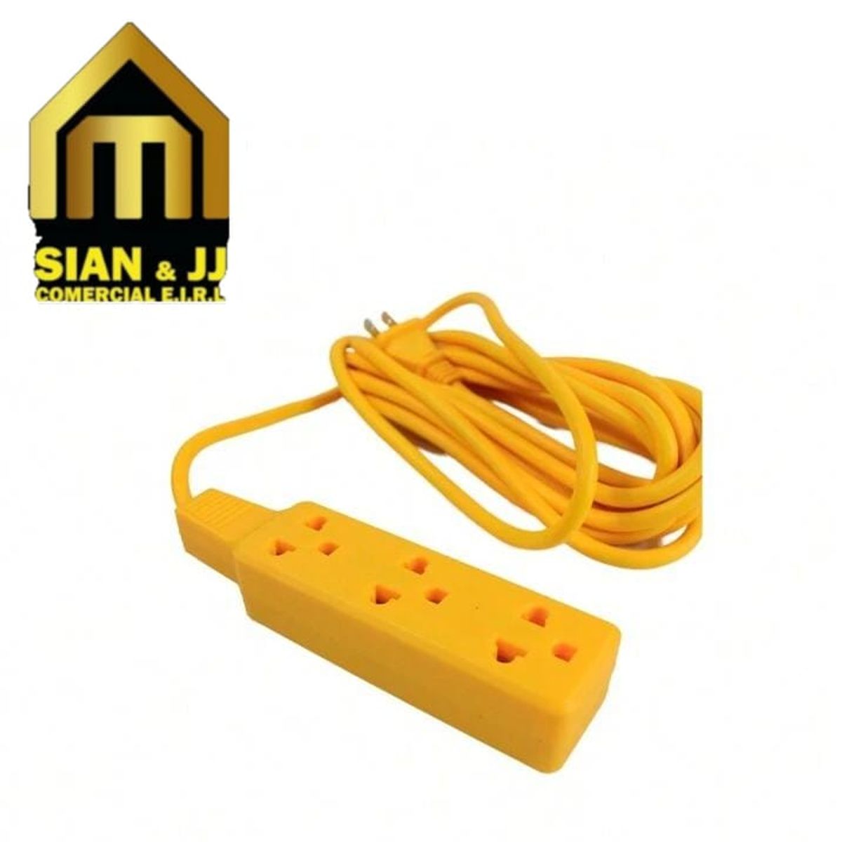 GENERICO - EXTENSION DE CABLE 5 METROS  COLOR AMARILLO 10AMP-250V