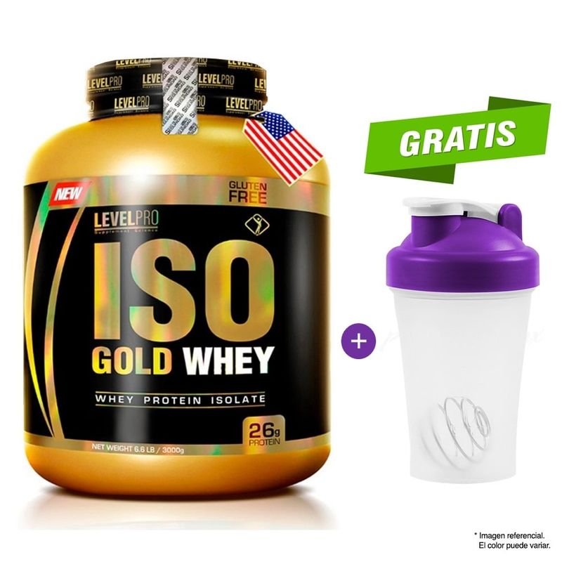 LEVEL PRO - Proteína Level Pro Iso Gold Whey 3 kg Chocolate
