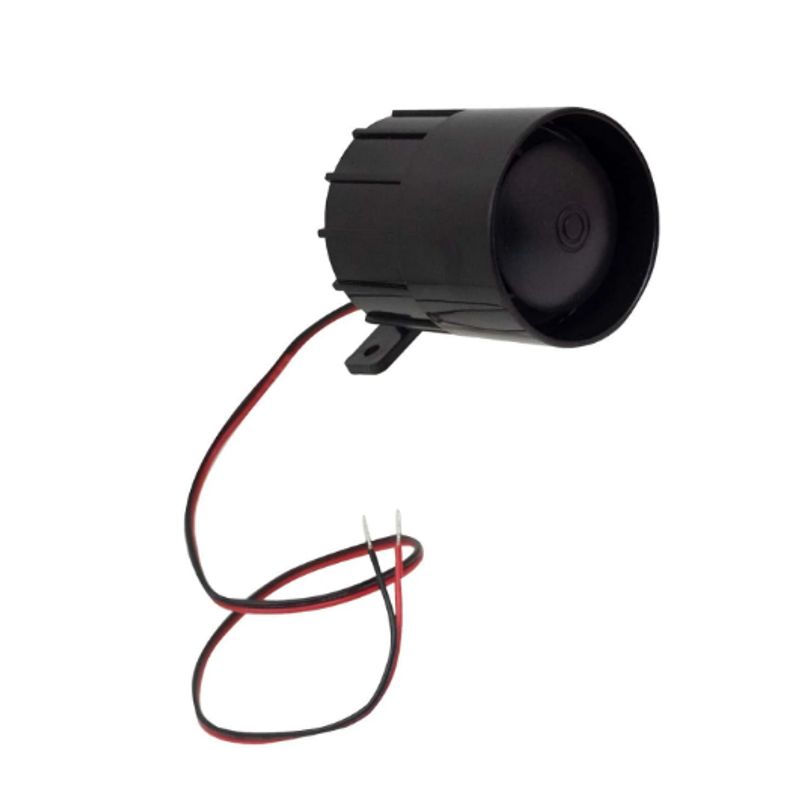 OPALUX - Sirena Negra 6 Tonos 6-15VDC 30W GP-12 OPALUX