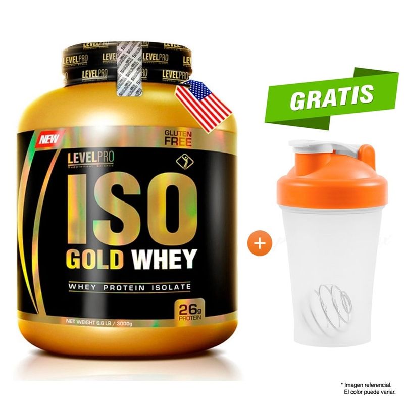 LEVEL PRO - Proteína Level Pro Iso Gold Whey 6.6 LBS Rich Chocolate