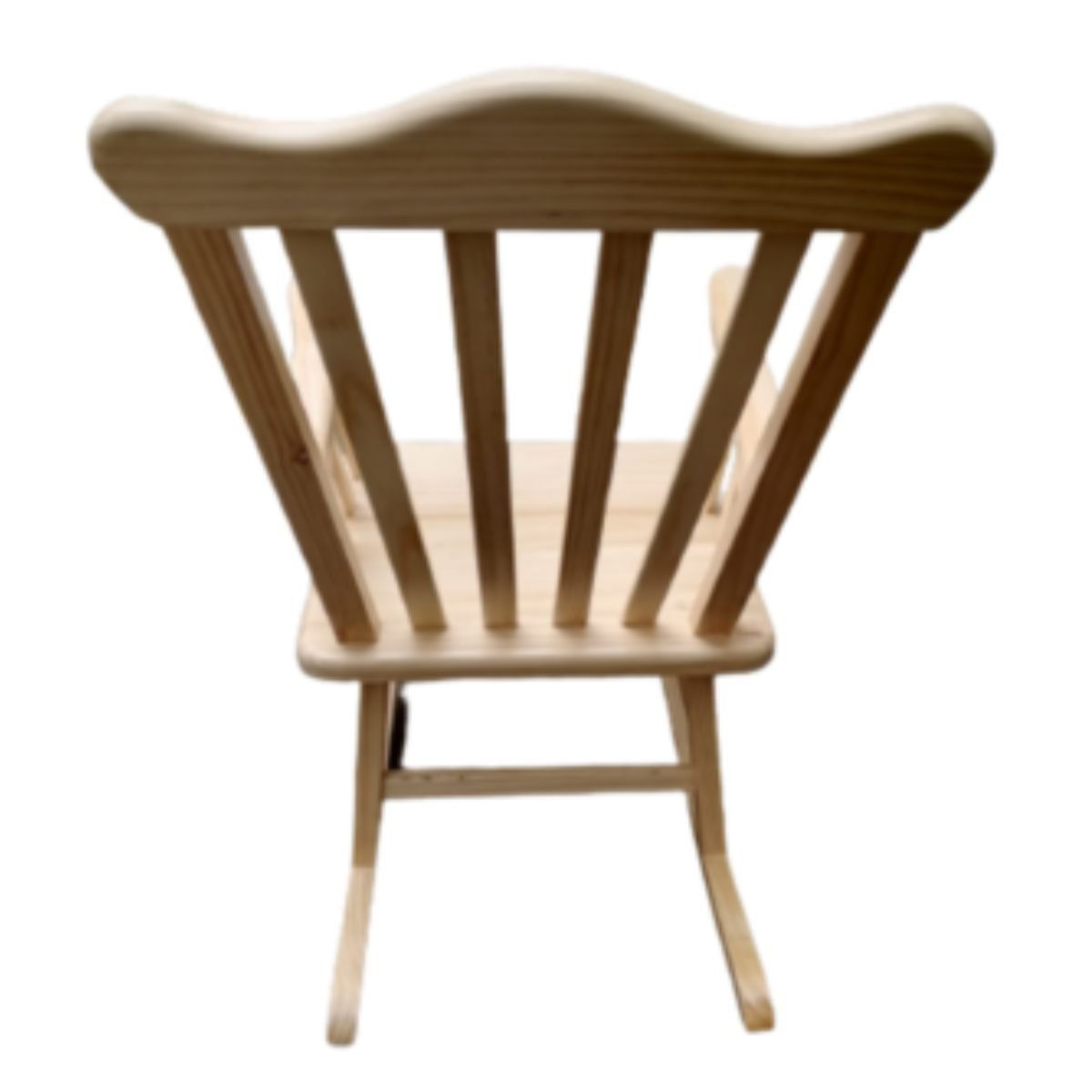 GENERICO - Silla mecedora grande en madera natural