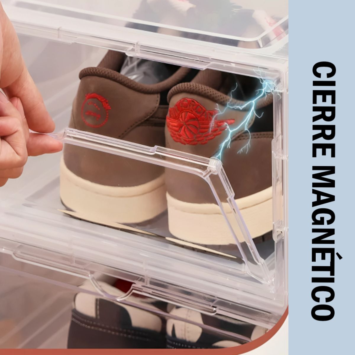 GENERICO - Kit x4 cajas de zapato transparentes - Cod 2230