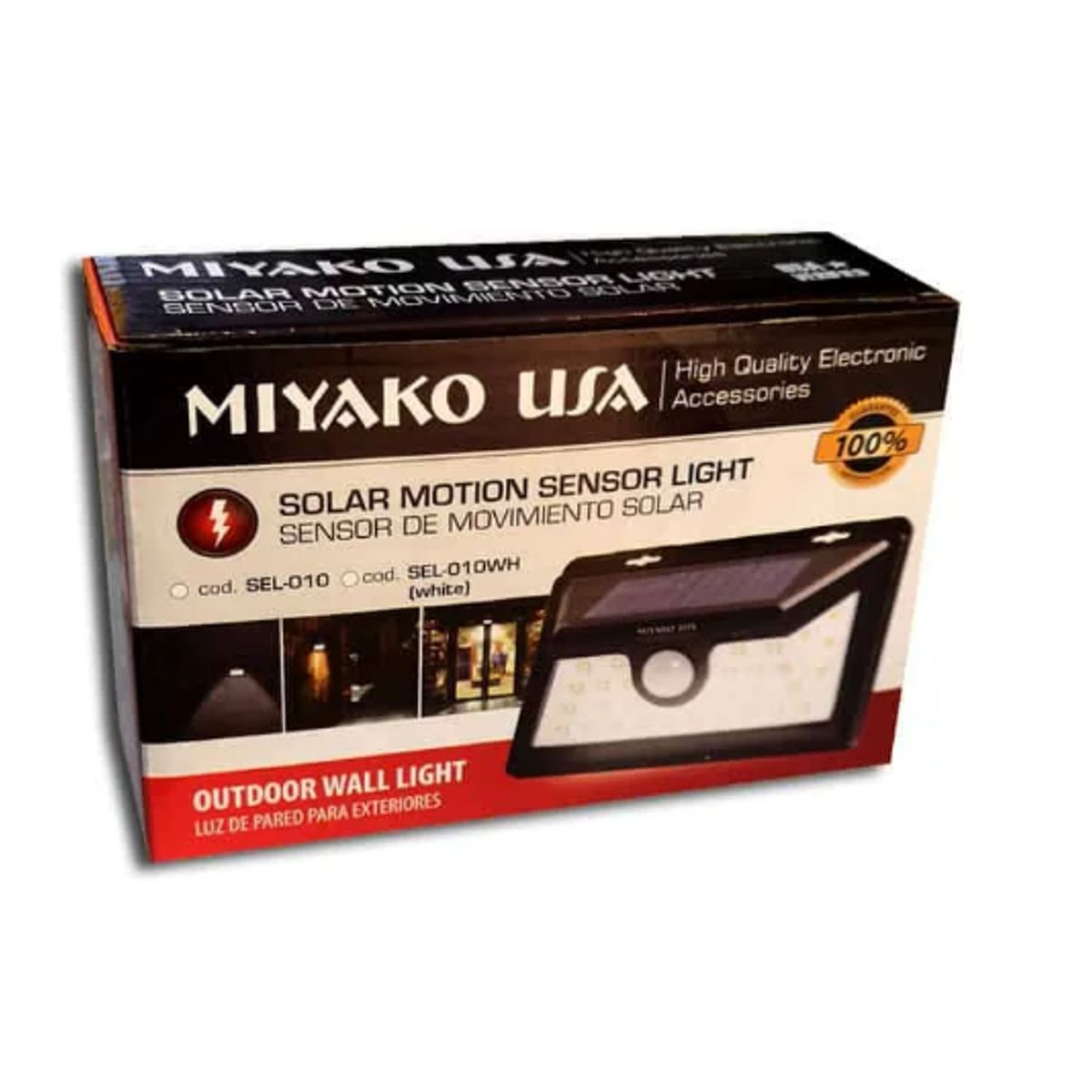 MIYAKO - Lampara Solar Con Sensor De Movimiento SEL-010 MIYAKO