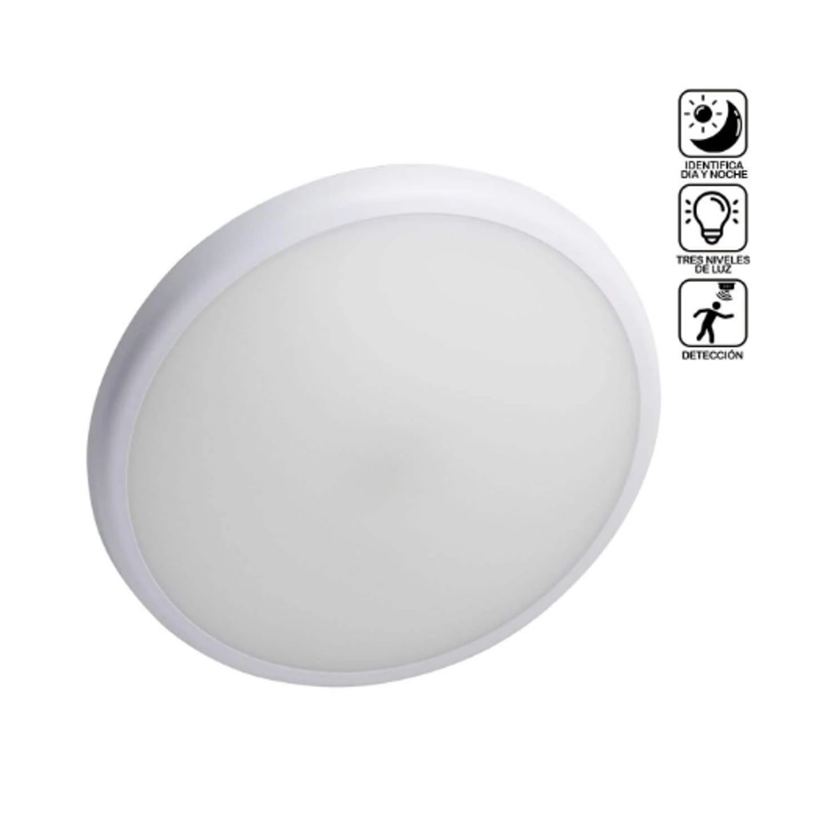 OPALUX - Luminaria LED con Sensor de Microondas ST-707B OPALUX
