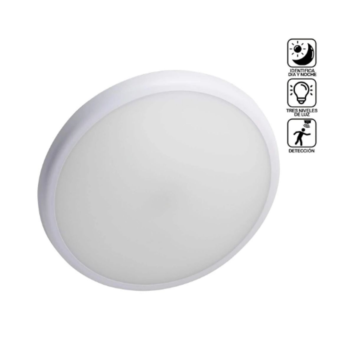 OPALUX - Luminaria LED con Sensor de Microondas ST-707B OPALUX