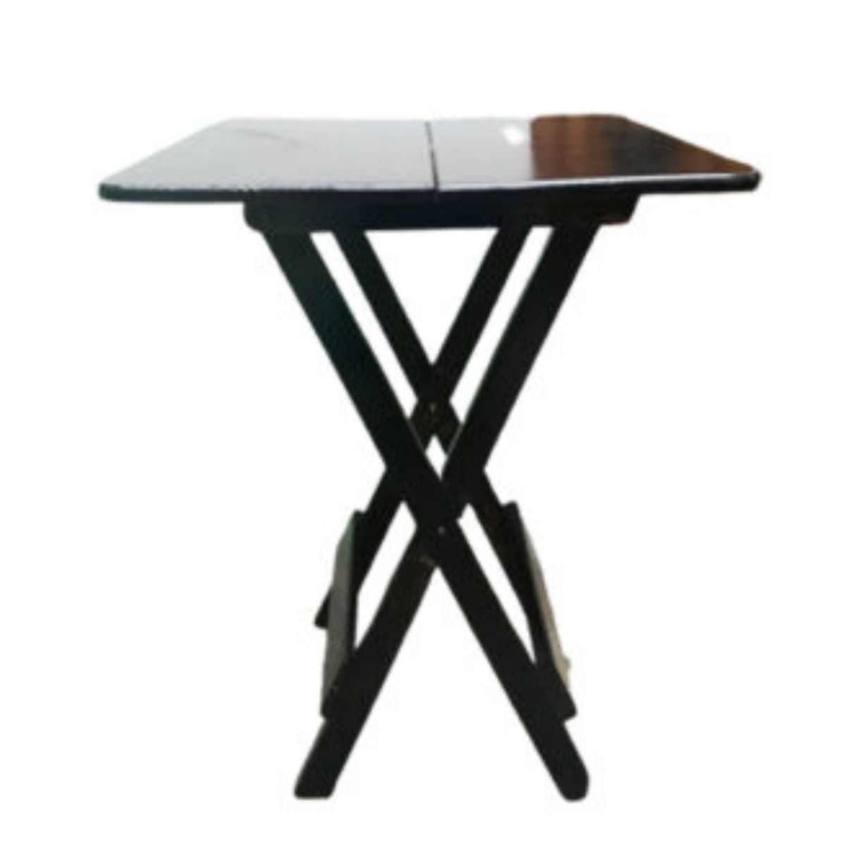 GENERICO - Mesa Plegable Sala O Jardin Woodflex Cuadrada En  Marron 80X80cm