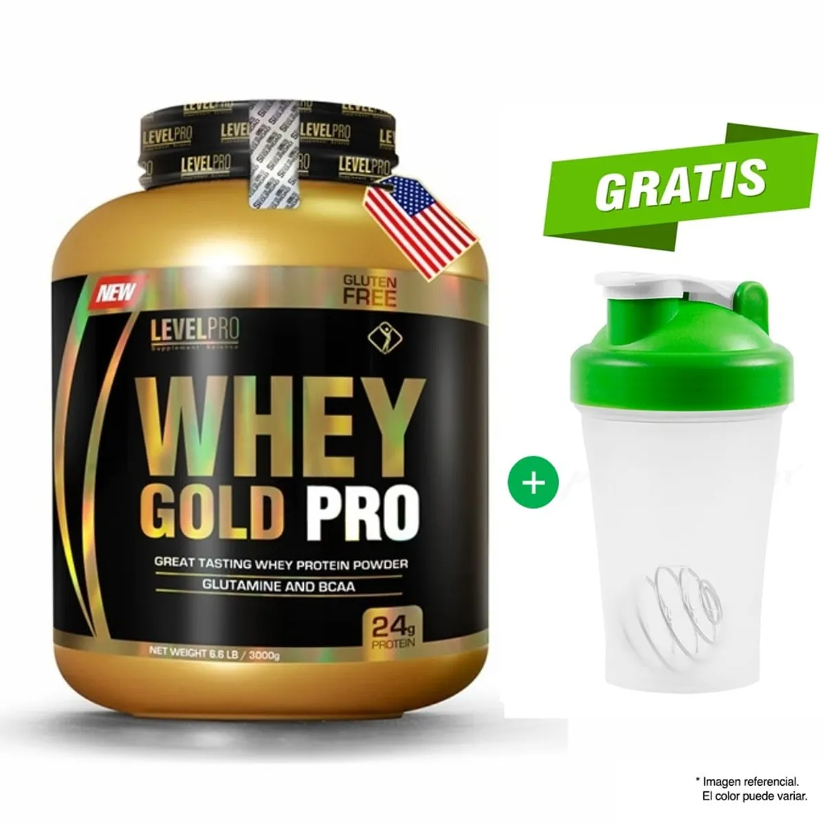 LEVEL PRO - WHEY GOLD PRO 3KG PROTEINA LEVEL PRO CHOCOLATE