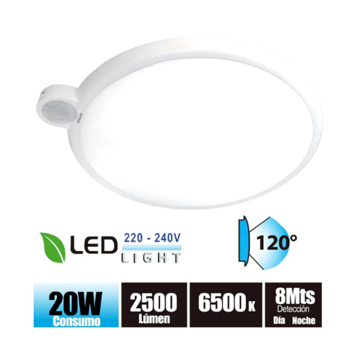 OPALUX - Plafón Led CSensor 20W ST-74 OPALUX