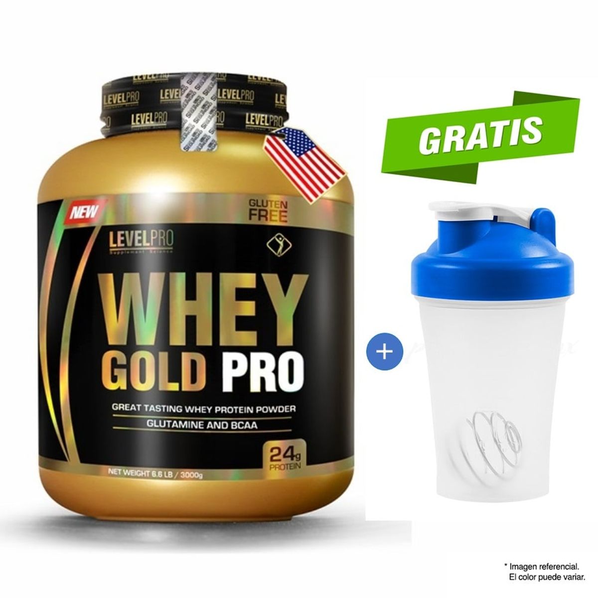 LEVEL PRO - Level Pro Whey Gold Pro 6.6 Lbs Rich Chocolate