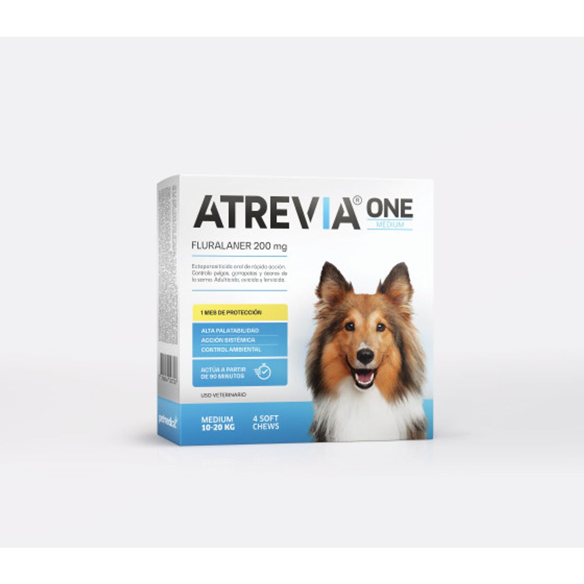 ATREVIA - ANTIPULGAS PARA PERROS ATREVIA ONE MEDIUM 10-20KG X 4 TAB