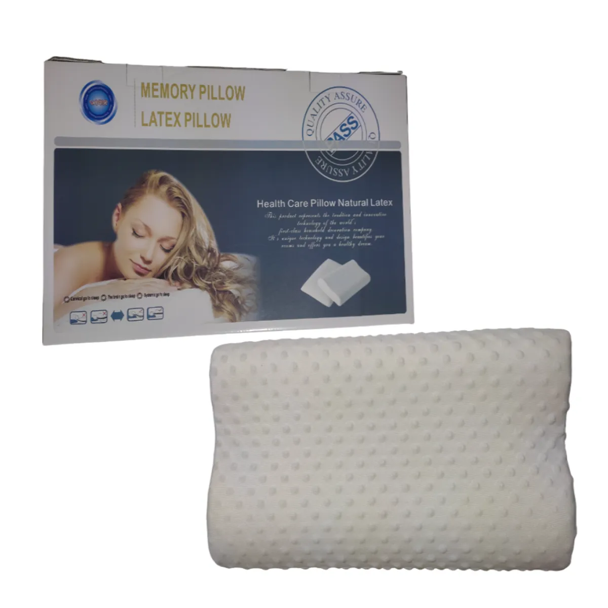 GENERICO - Almohada de latex con memory foam