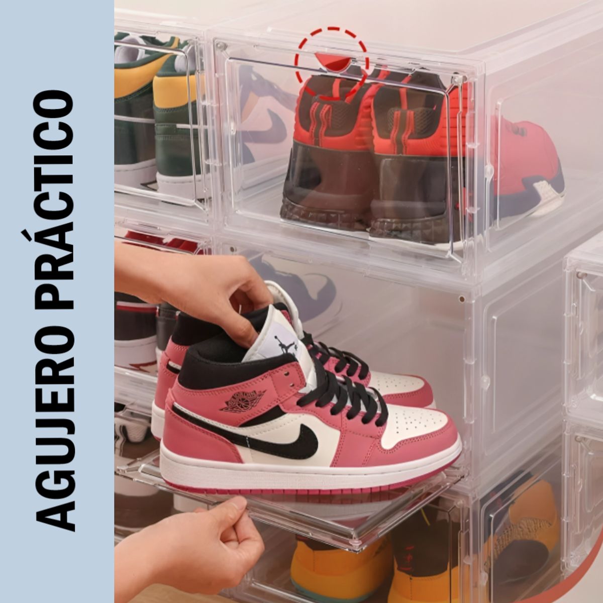 GENERICO - Kit Organizador 4 Cajas Transparente para Zapatos - Cod 2230