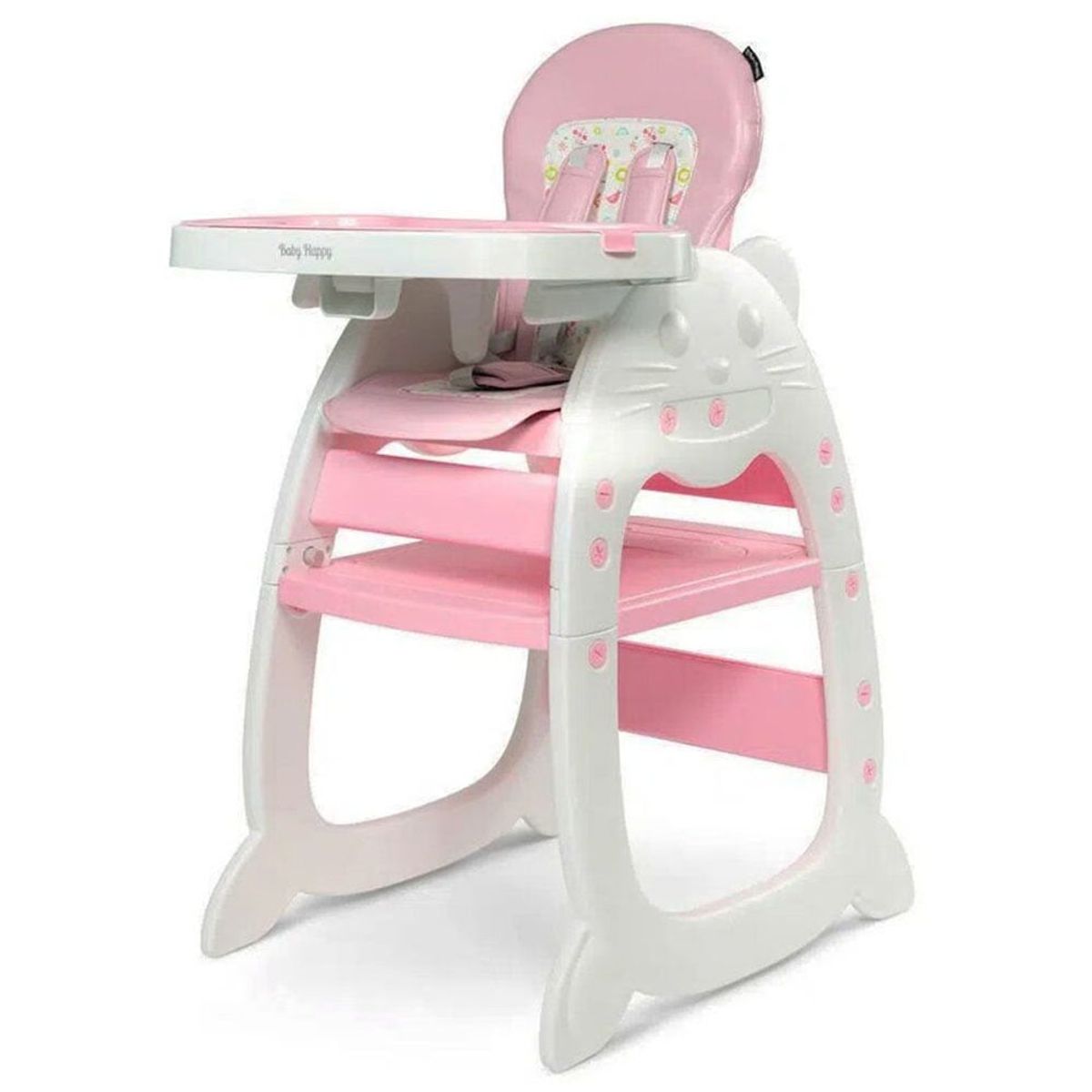 VOYAGE - Silla de Comer Gato 3 en 1 Rosado