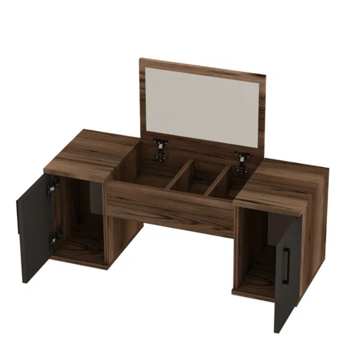 GENERICO - Tocador Flotante Multifuncional Leonard Bicolor Petrox Home