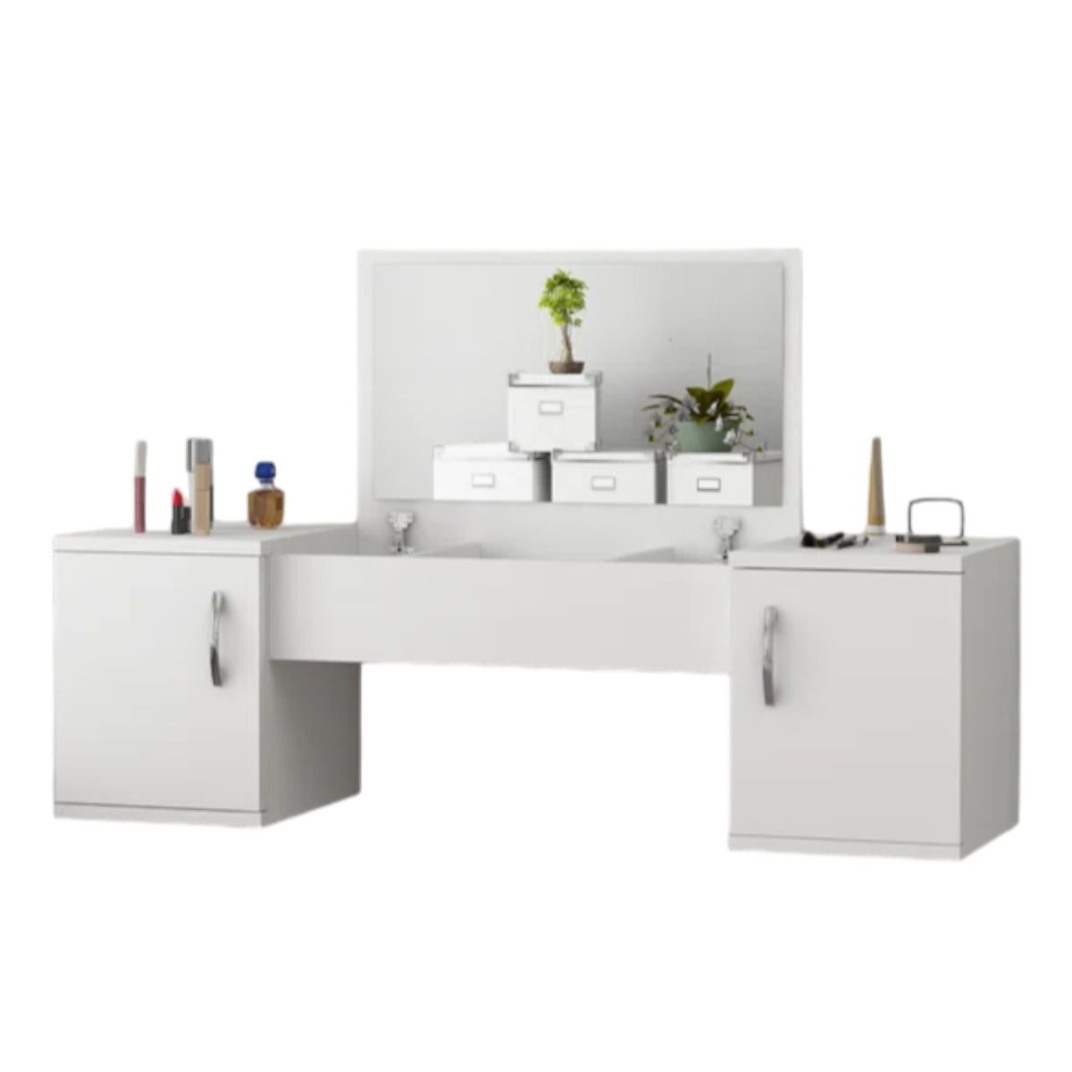 GENERICO - Tocador Flotante Multifuncional Lua Blanco Petrox Home