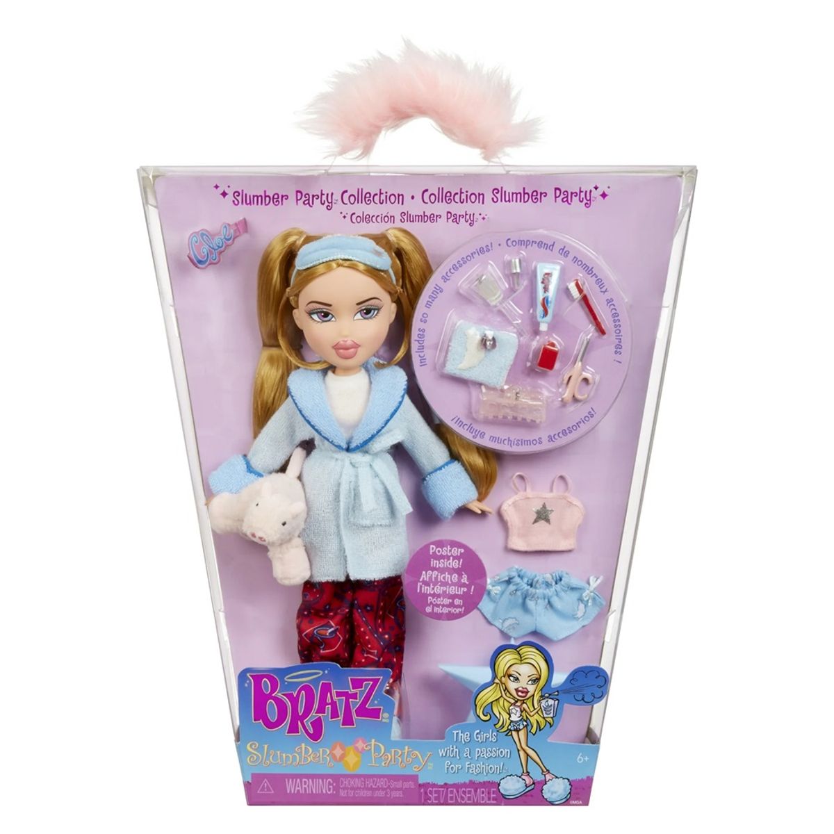 MGA ENTERTAINMENT - Muñeca Bratz Slumber Party Cloe con Accesorios