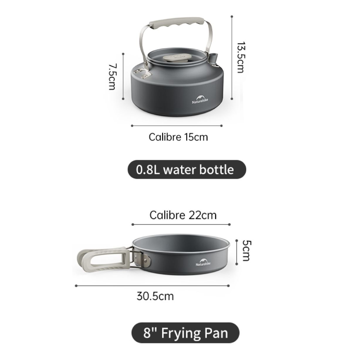 GENERICO - Set de ollas 4 a 7 personas - Naturehike