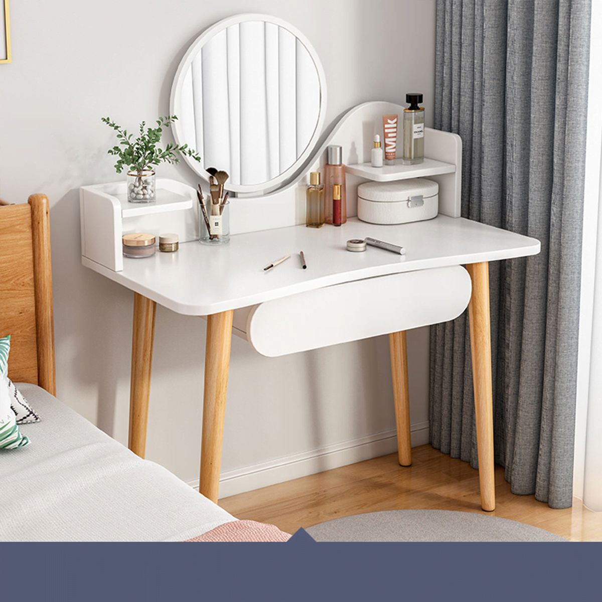 DIBA MUEBLES - Tocador Vintage Juliano con Espejo  - DIBA Muebles