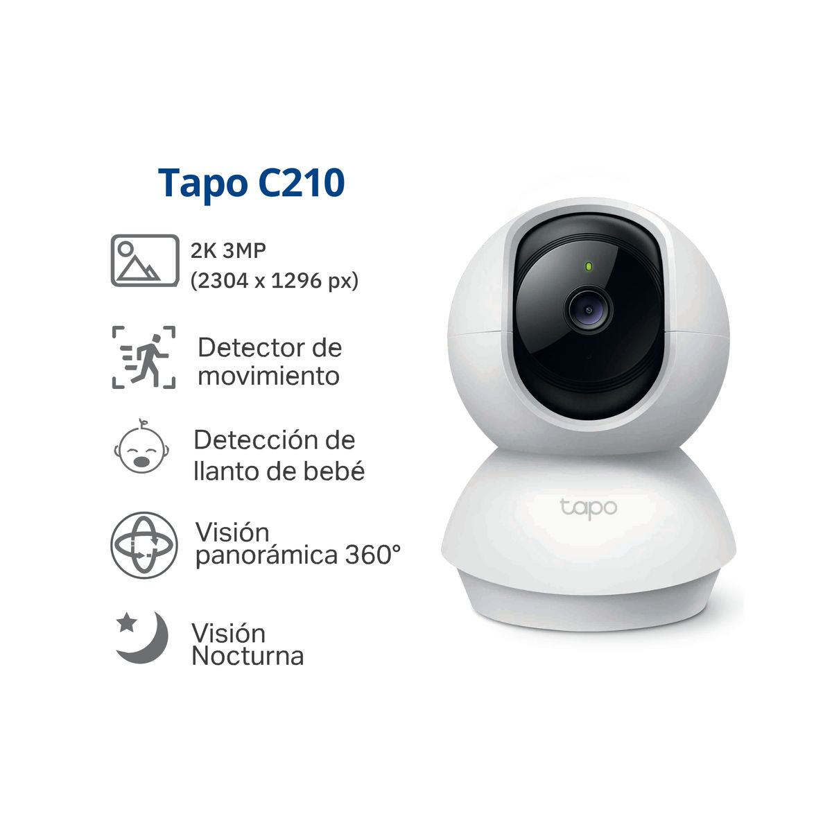 TP LINK - Kit de Cámara de Seguridad Tapo C210 2K + Tapo C310 2K + Micro SD 64 gb - Tplink