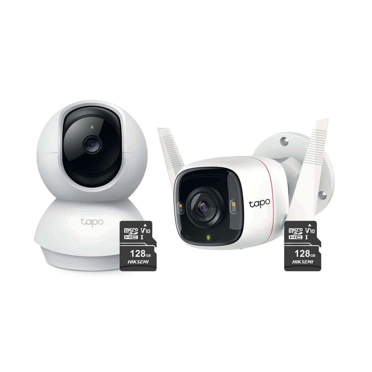 TP LINK - Kit de Cámara de Seguridad Tapo C210 2K + Tapo C310 2K + MicroSD 128 gb - Tplink