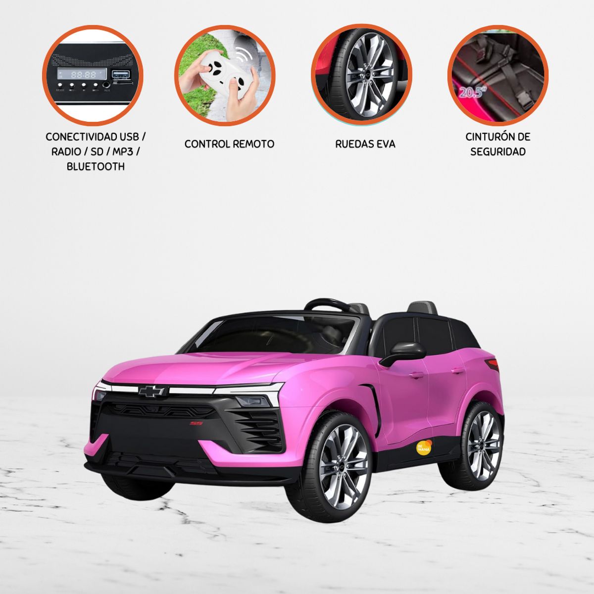 CHEVROLET - Carro a Batería CHEVROLET »SUBURBAN» Pink