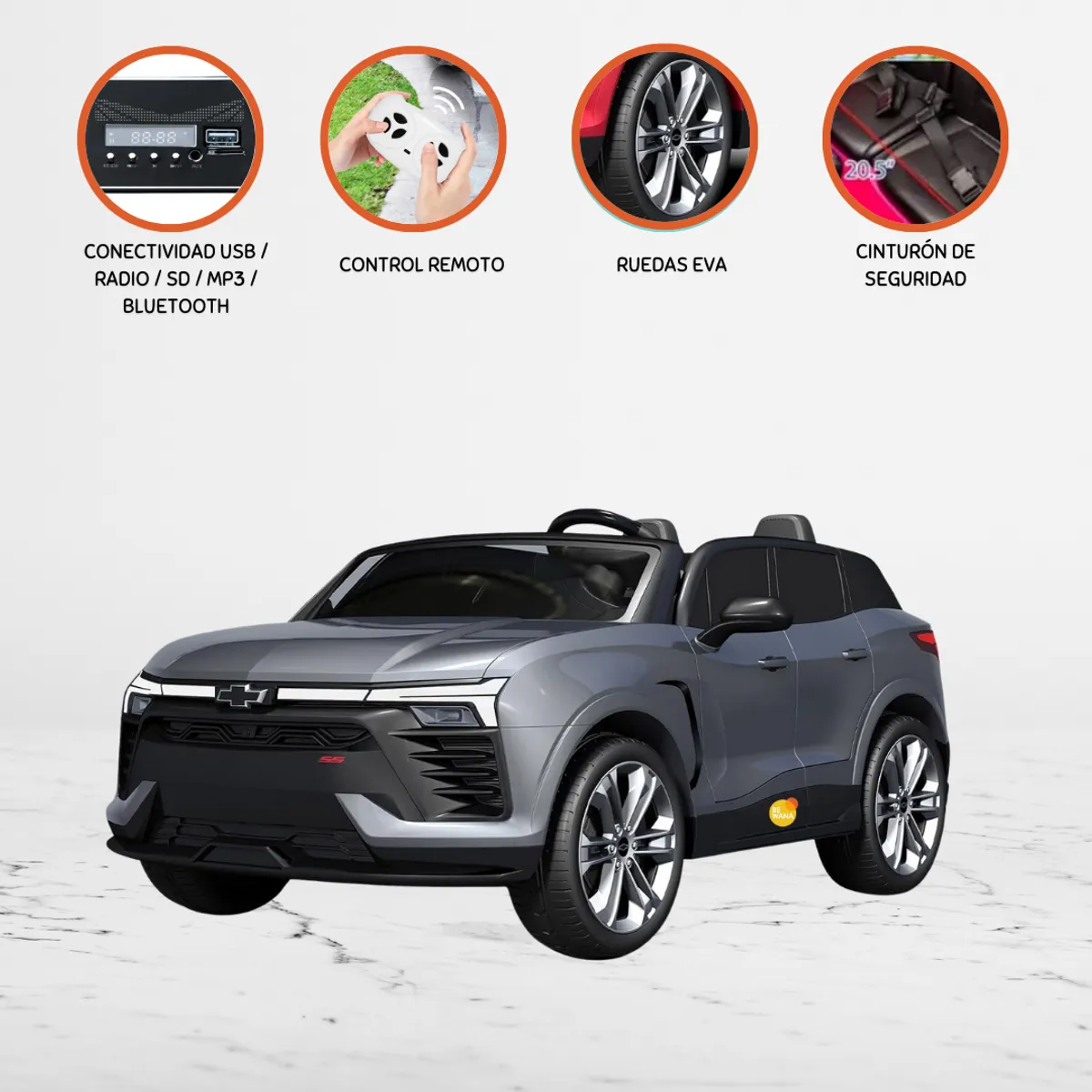 CHEVROLET - Carro a Batería CHEVROLET »SUBURBAN» Gray