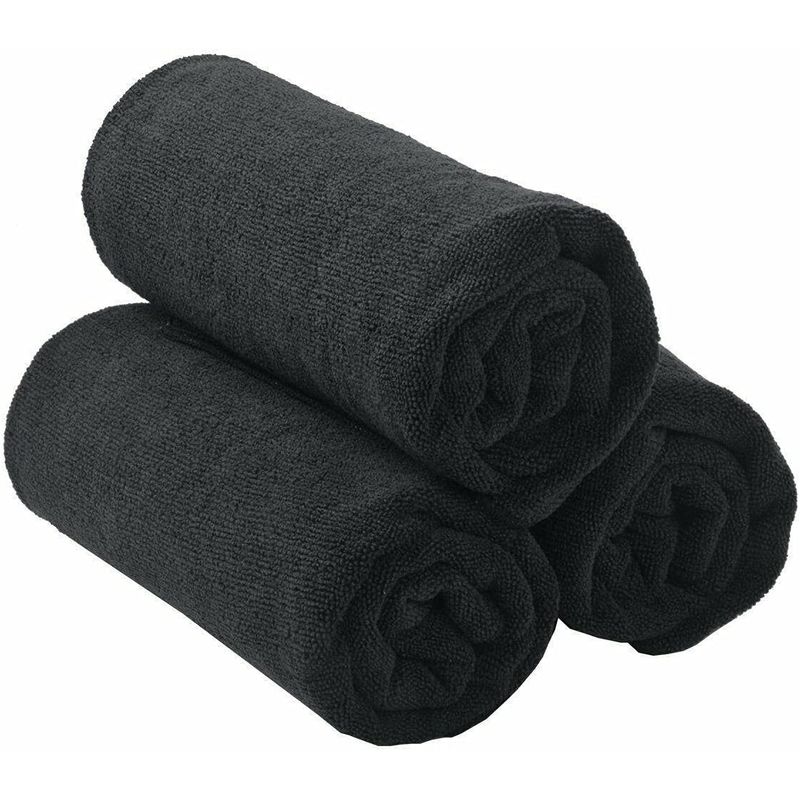 GENERICO - Toalla de baño 550 GR - Negro