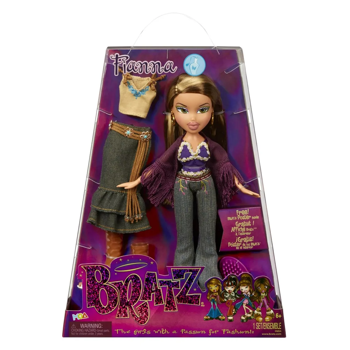 MGA ENTERTAINMENT - Muñeca Bratz Serie 3 Fianna con Accesorios