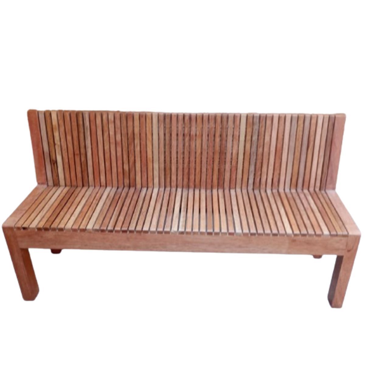 START FG - Banca de madera Banqueta Moonglier con respaldar en tornillo