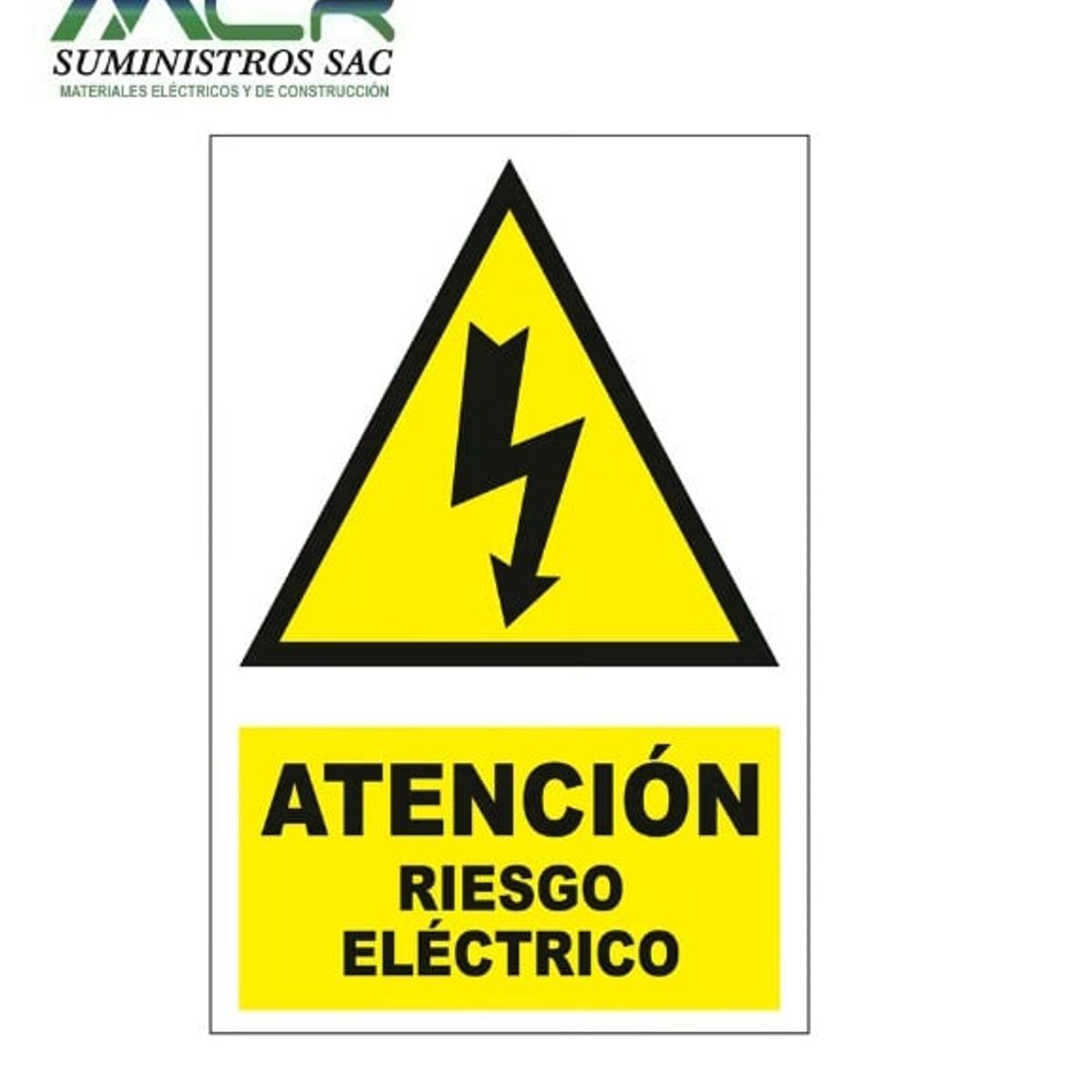 GENERICO - Señal de Atenicón Riesgo Eléctrico 20x30 cm