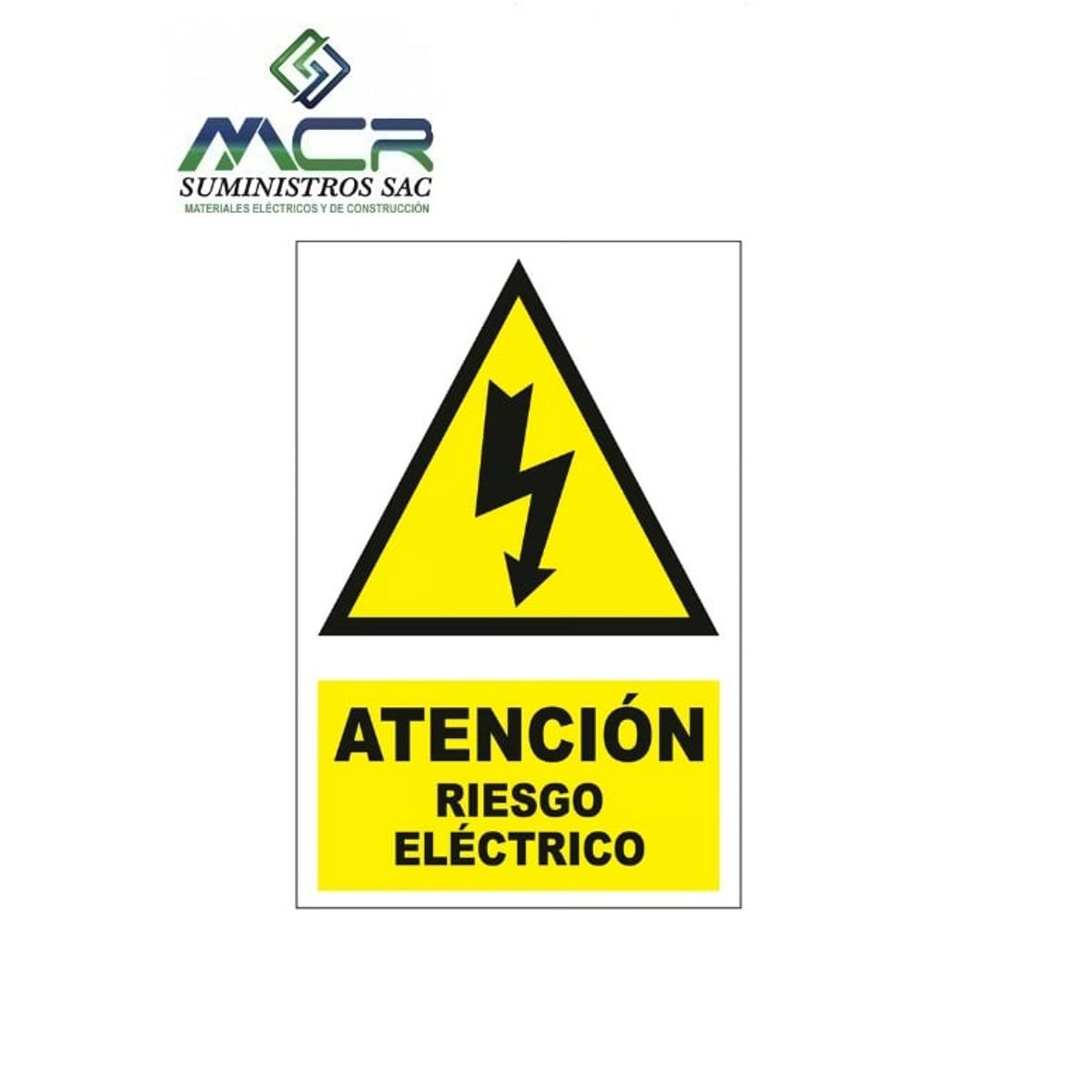 GENERICO - Señal de Atenicón Riesgo Eléctrico 20x30 cm