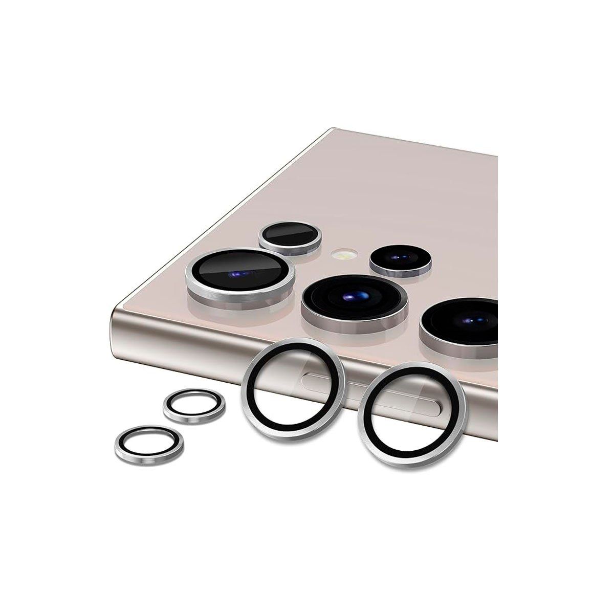 GENERICO - Protector de Cámara para el Samsung A25 Plata