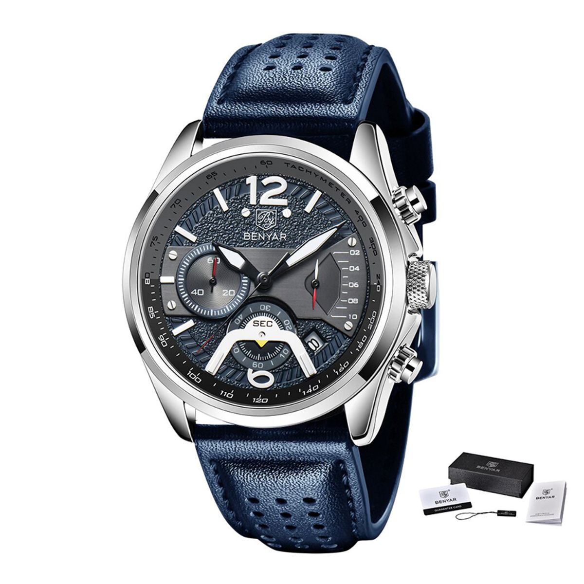 GENERICO - Reloj Para Hombre Benyar Cronografo Fechero Dieño Moderno