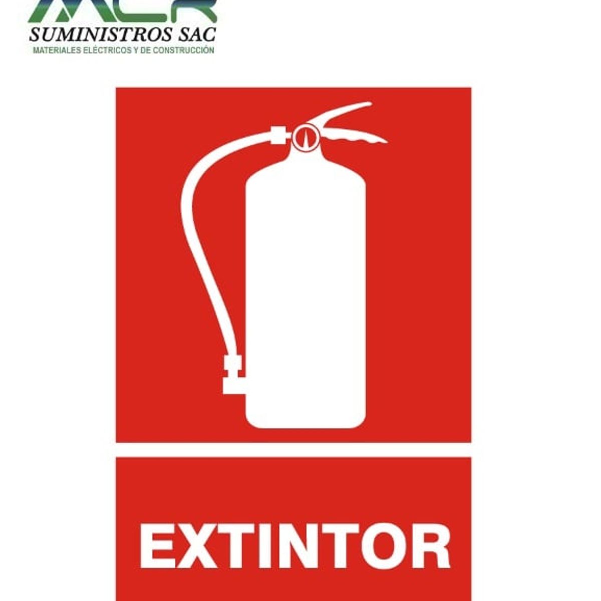 GENERICO - Señal de EXTINTOR 20x30 cm