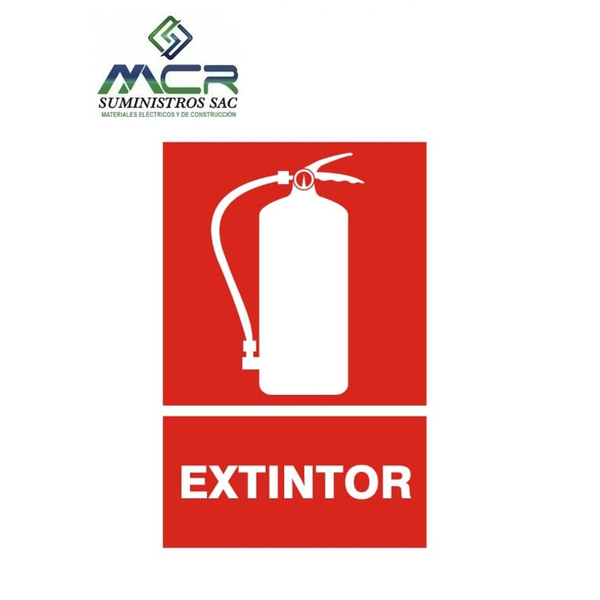 GENERICO - Señal de EXTINTOR 20x30 cm