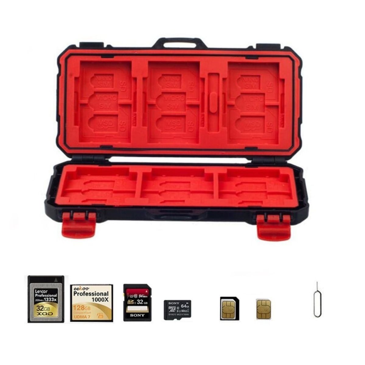 GENERICO - Estuche para memoria SD RIGIDO LYNCA