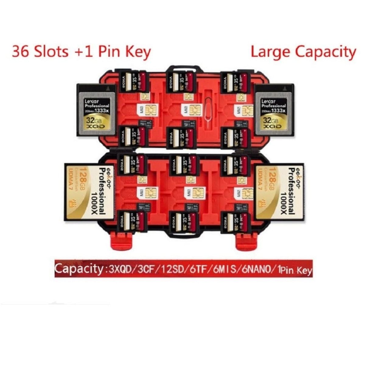 GENERICO - Estuche para memoria SD RIGIDO LYNCA