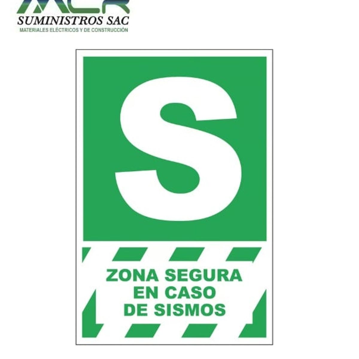 GENERICO - Señal de ZONA SEGURA 20x30 cm