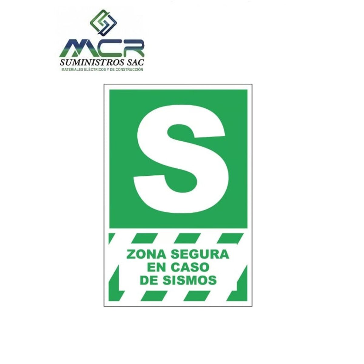 GENERICO - Señal de ZONA SEGURA 20x30 cm