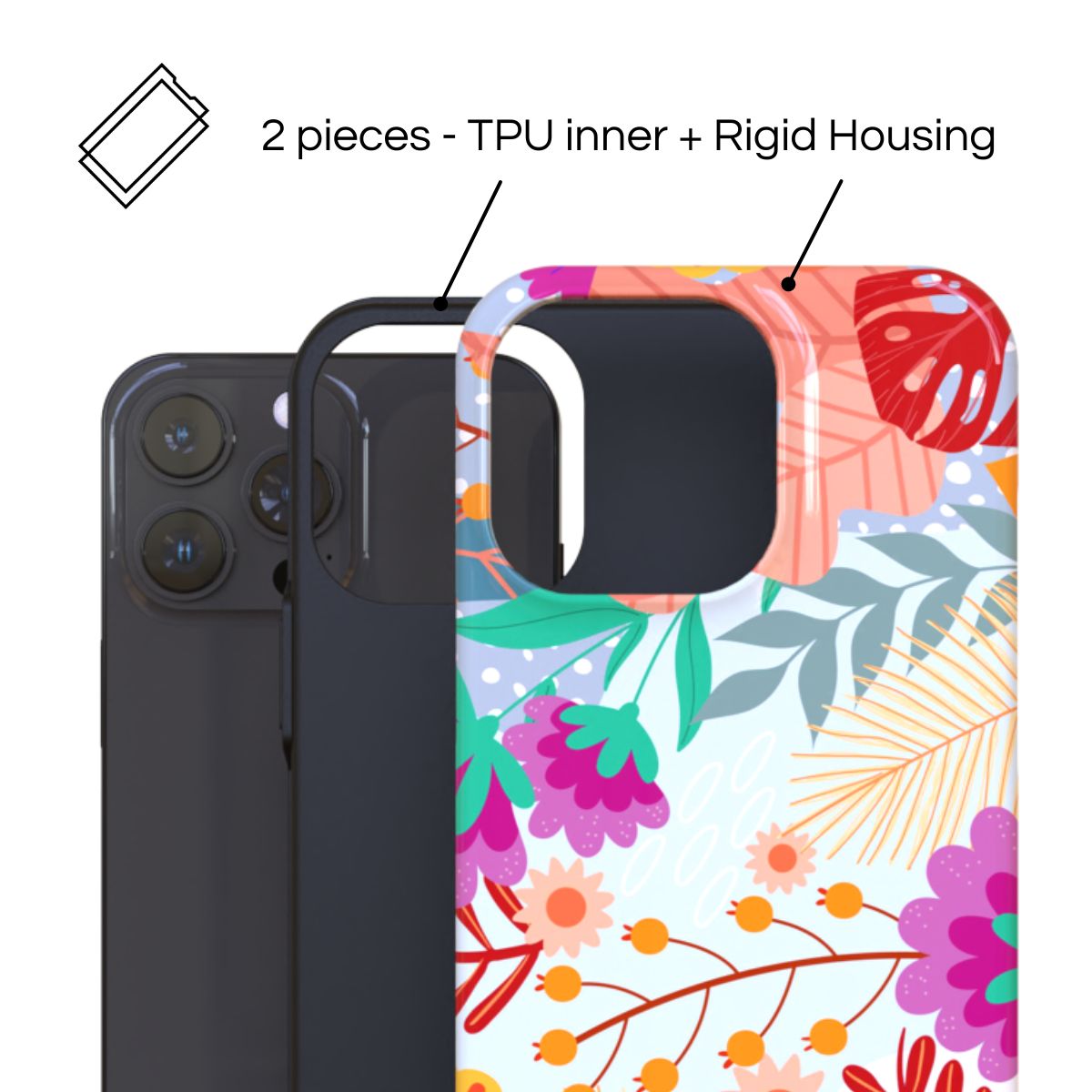 ARTSCASE - Case iphone 12 Pro Max Happiness For Me ArtsCase